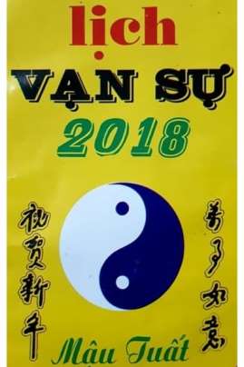 Lịch Vạn Sự Năm 2018 Mậu Tuất