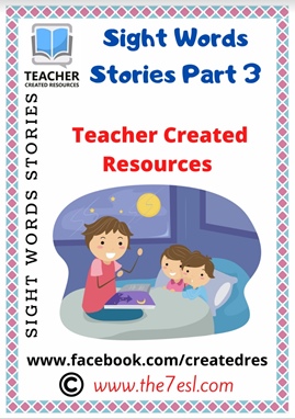 Reading Comprehension Sight Words Stories Part 3
