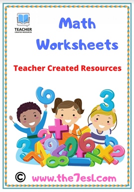 Math Worksheets (  Add – Subtract – Trace – Color )