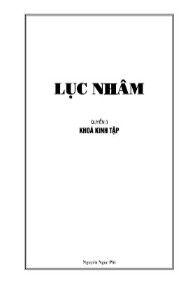 Lục Nhâm Quyển 3 Khóa Kinh Tập