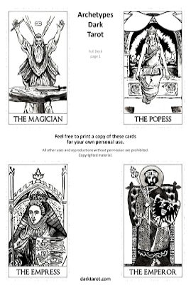 Printable tarot deck